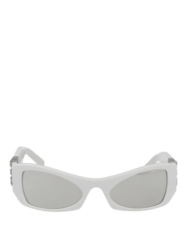 Givenchy Lunettes De Soleil - Blanc - Blanc - Homme | GV40079I21C