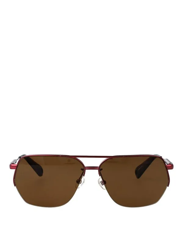 Jacquemus Lunettes De Soleil - Rouge Brun - Femme | JAC67C6SUNC6