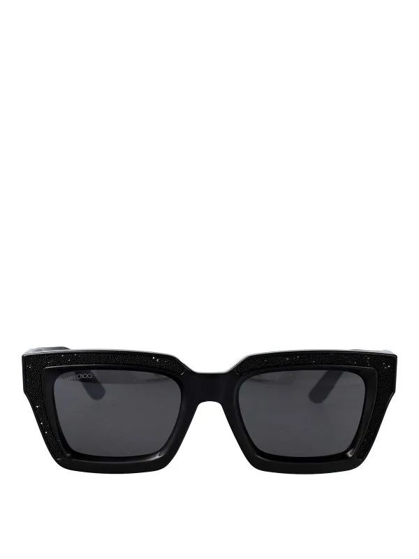 Jimmy Choo Lunettes De Soleil - Noir - Noir - Femme | MEGSS807T4