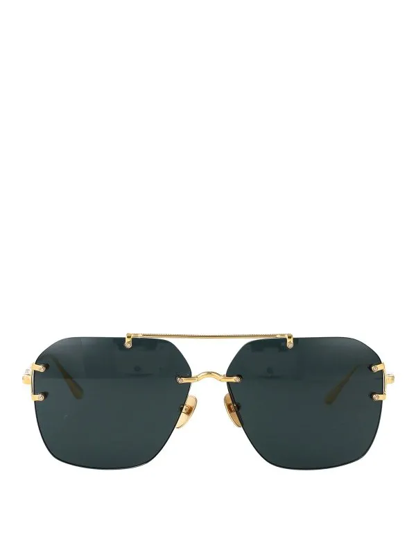 Linda Farrow Lunettes De Soleil - Or - Or - Femme | LFL1312C1SUNC1