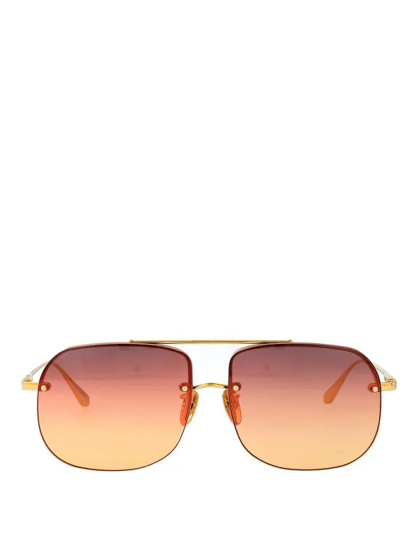 Linda Farrow Lunettes De Soleil - Or - Or - Femme | LFL1539C4SUNC4