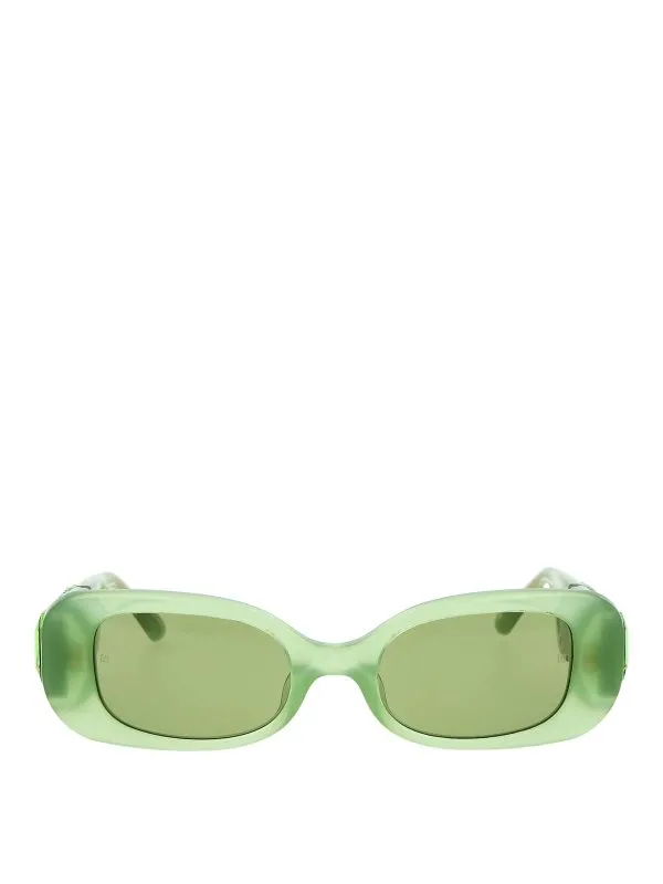 Linda Farrow Lunettes De Soleil - Vert - Vert | LFL1117C11SUNC11
