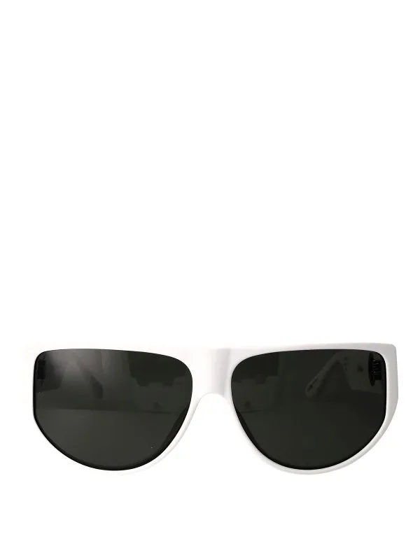 Linda Farrow Lunettes De Soleil - Blanc - Blanc | LFL1302C4SUNC4