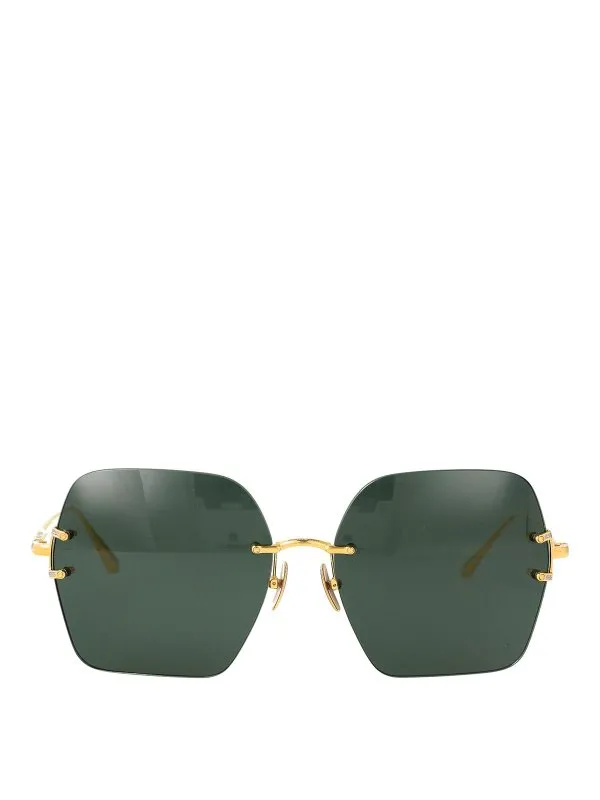 Linda Farrow Lunettes De Soleil - Or - Or - Femme | LFL1395C2SUNC2