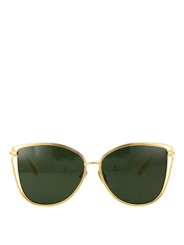 Linda Farrow Lunettes De Soleil - Or - Or - Femme | LFL1422C3SUNC3