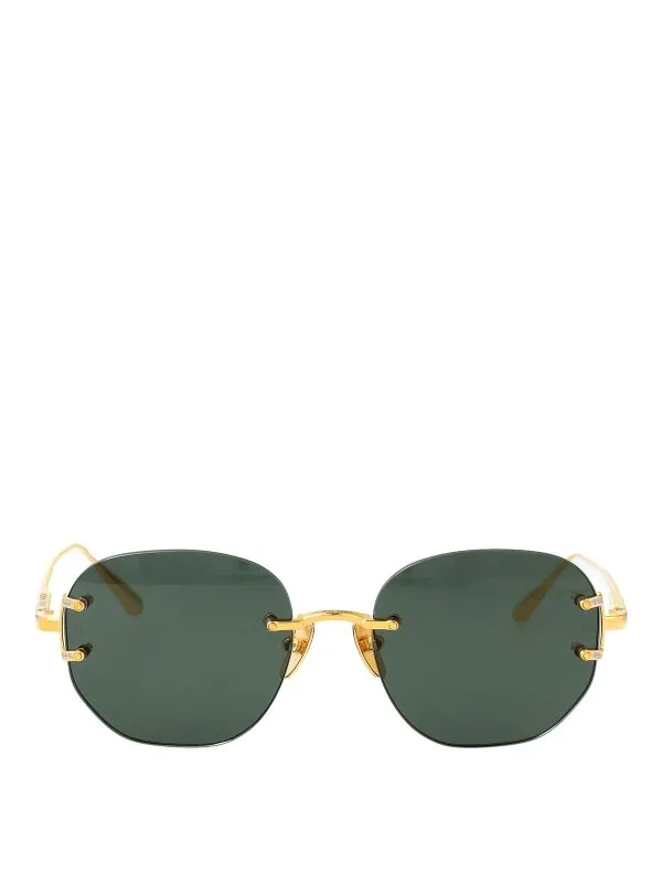 Linda Farrow Lunettes De Soleil - Or - Or - Femme | LFL1497C2SUNC2