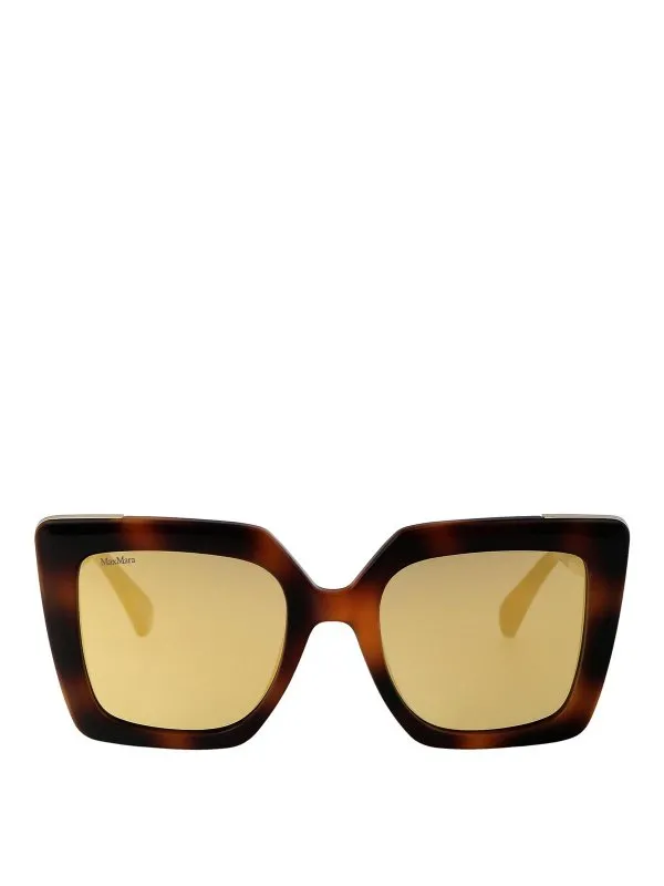 Max Mara Lunettes De Soleil - Marron - Marron - Femme | MM005152G