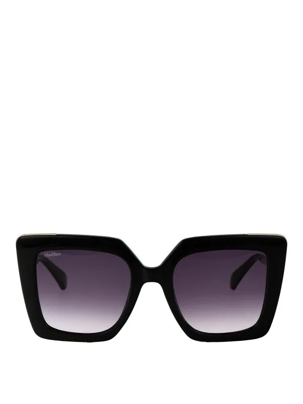 Max Mara Lunettes De Soleil - Noir - Noir - Femme | MM005101B