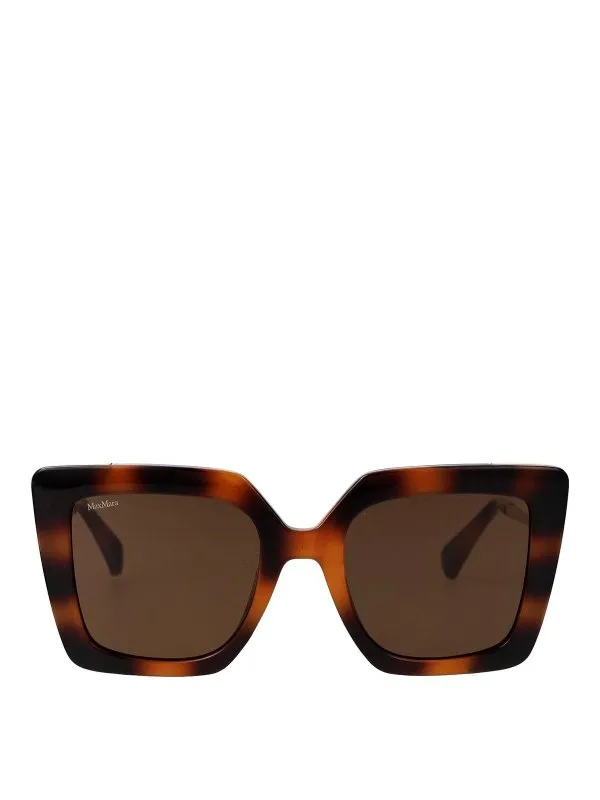 Max Mara Lunettes De Soleil - Marron - Marron - Femme | MM0051S53E