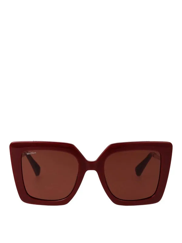 Max Mara Lunettes De Soleil - Rouge Brun - Rouge Brun | MM0051S69S
