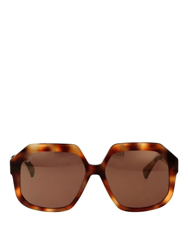 Max Mara Lunettes De Soleil - Marron - Marron - Femme | MM005653E