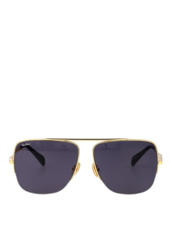 Max Mara Lunettes De Soleil - Bleu - Bleu - Femme | MM0121S30A