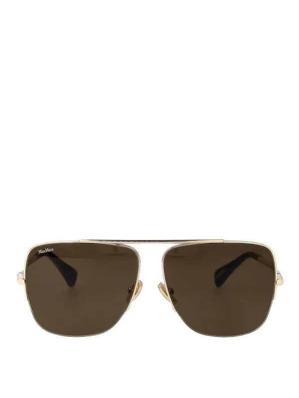 Max Mara Lunettes De Soleil - Noir - Noir - Femme | MM0121S32N