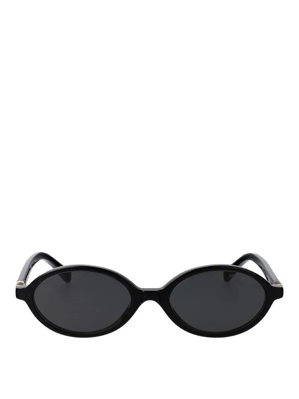 Miu Miu Lunettes De Soleil - Noir - Noir - Femme | 0MU04ZS1AB5S0