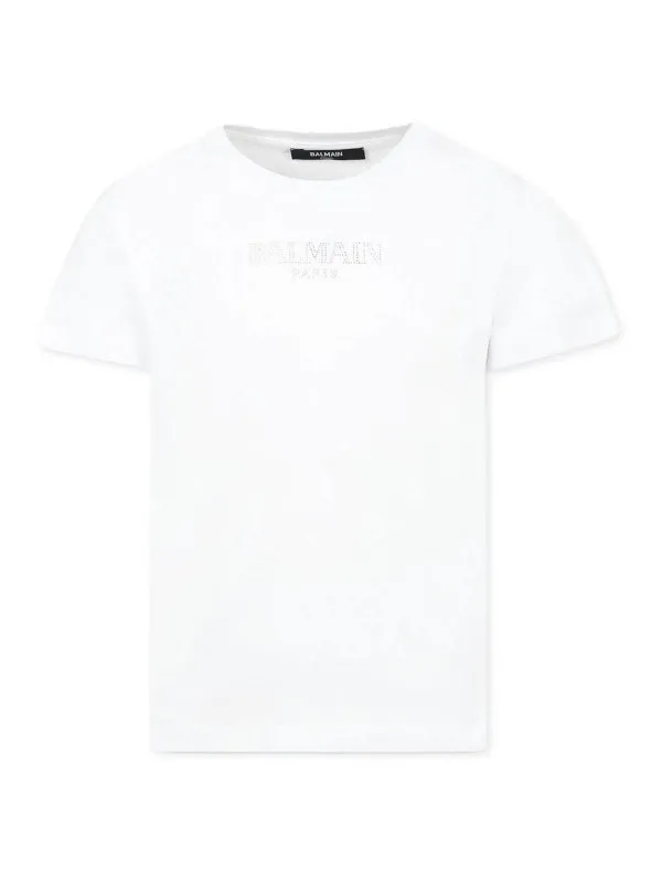 Balmain Blouse - Blanc - Blanc - Garçon | BW8A81Z0082100