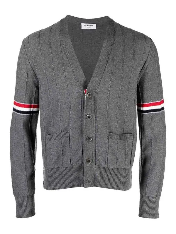 Thom Browne Pull Col Bateau - Gris - Gris | MKC519AY1002035