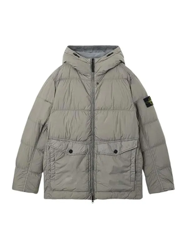 Stone Island Manteau Au Genou - Taupe | K2S154100011S0A23V006B
