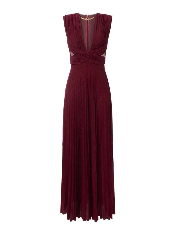 Elisabetta Franchi Robe Au Genou - Rouge - Rouge | ABR1556E2EA5