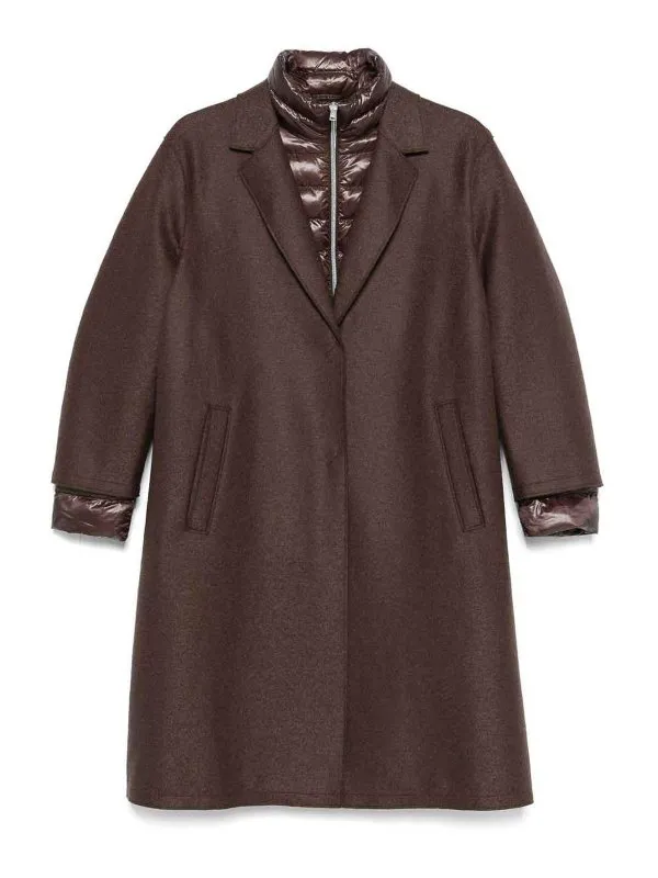 Herno Manteau Au Genou - Marron Foncé - Femme | PI00153DR333728810