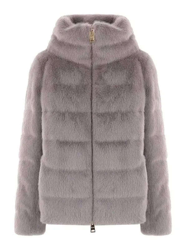 Herno Manteau En Fourrure - Gris - Gris | PI001935D126309406