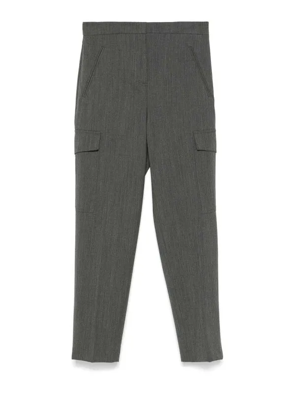 Twinset Pantalons Décontractés - Gris - Gris | 242TT212011949