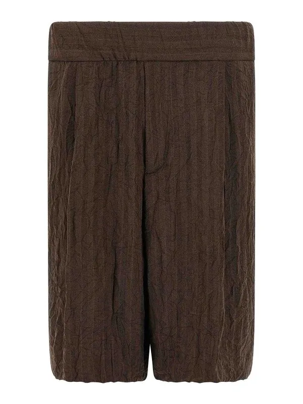 Dries Van Noten Short - Marron - Marron - Homme | 25102095315047E15