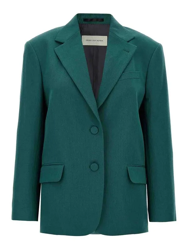 Dries Van Noten Blazer - Vert - Vert - Femme | 25101040715275E15