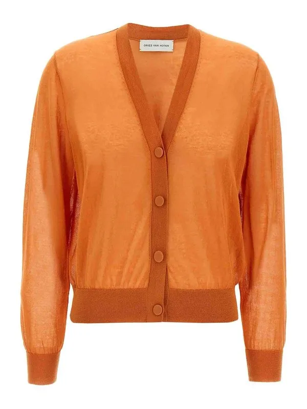 Dries Van Noten Cardigan - Orange - Orange | 251011223171235E15