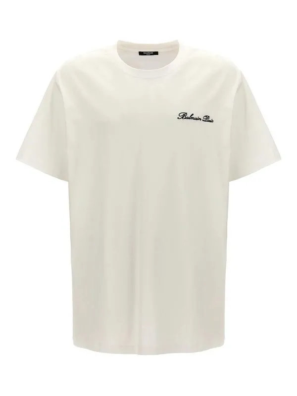 Balmain T-Shirt - Blanc - Blanc - Homme | FH1EG000BC68GAB