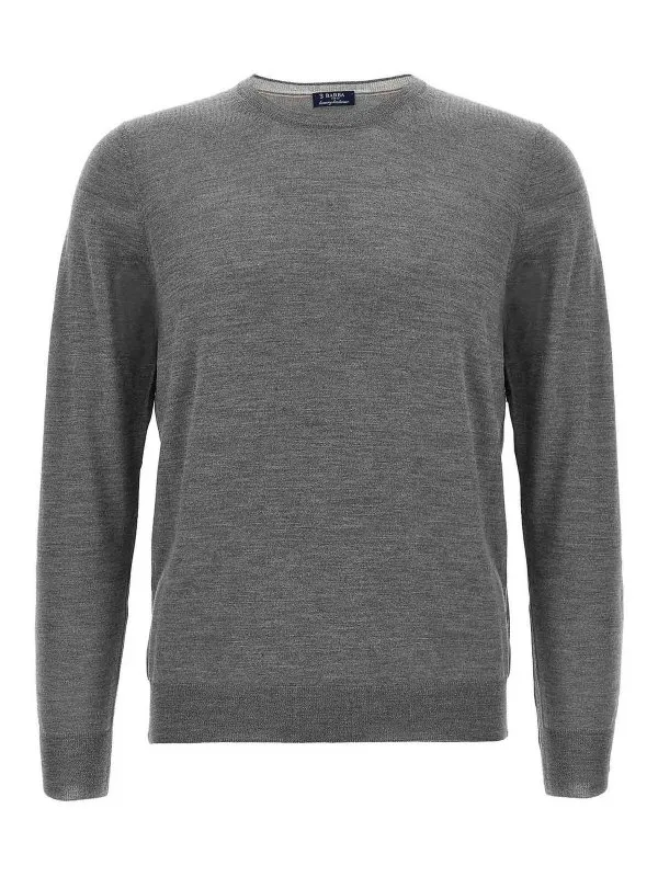 Barba Pull Col Rond - Gris - Gris - Homme | 131906E18