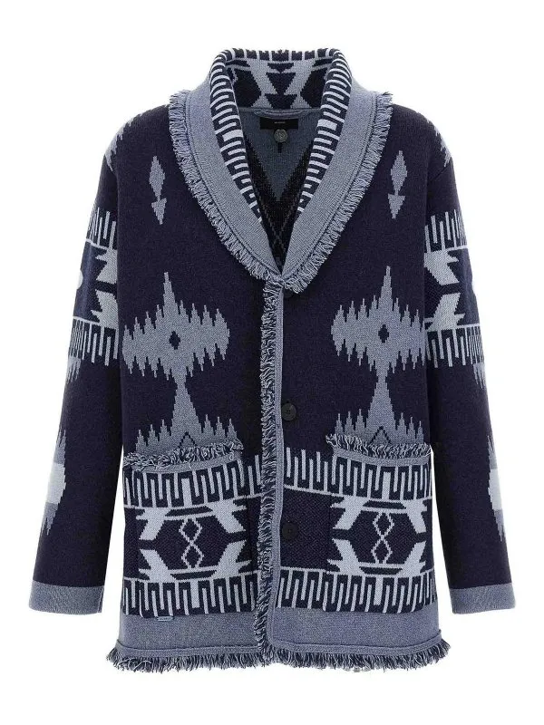 Alanui Cardigan - Bleu - Bleu - Homme | LMHB038E25KNI0014940
