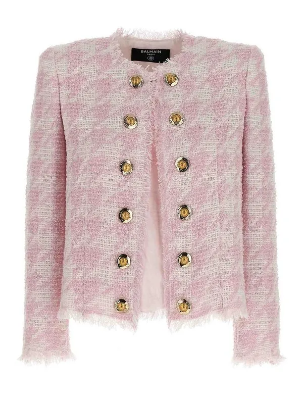 Balmain Blazer - Couleur Chair - Couleur Chair | FF1SM508CG17GRD