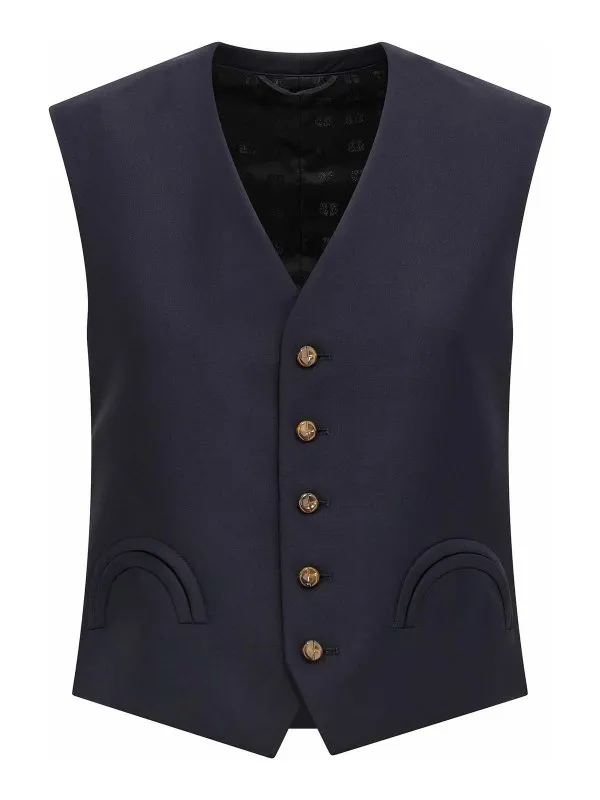 Blazé Milano Gilet - Bleu - Bleu - Femme | JKMGL03FCESSE0002