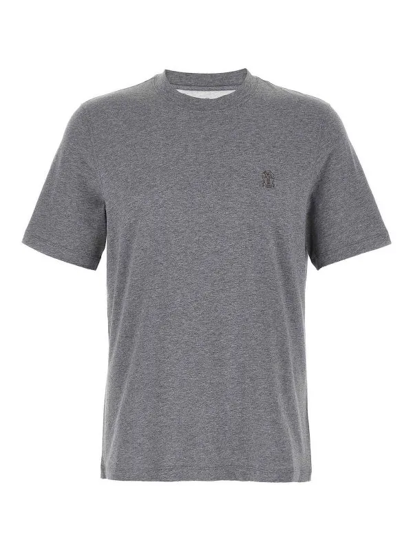 Brunello Cucinelli T-Shirt - Gris - Gris - Homme | M0B138440CJB11