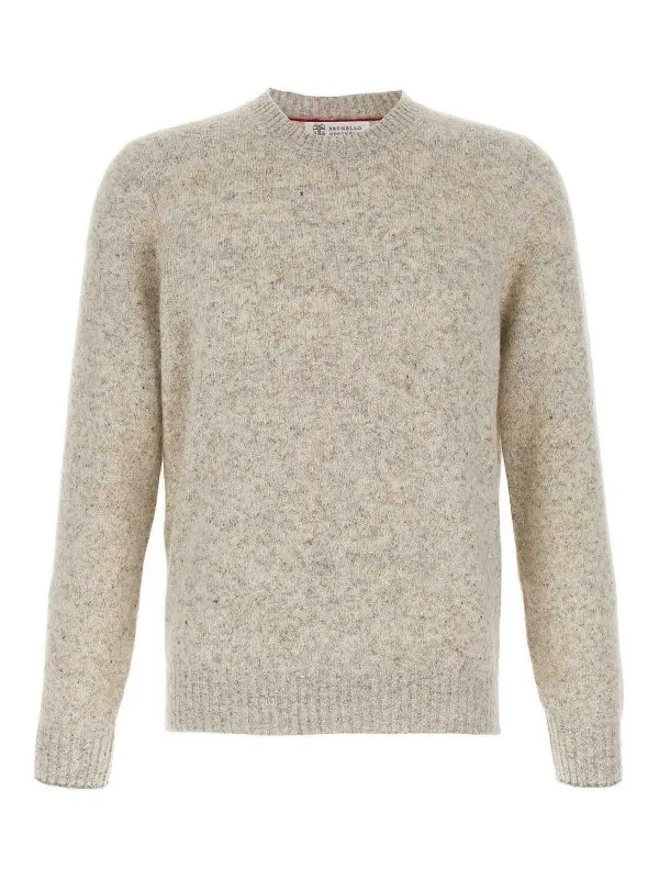 Brunello Cucinelli Pull Col Rond - Gris - Gris | MOH709200CL073