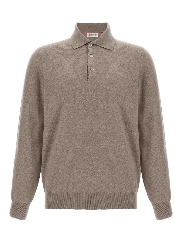 Brunello Cucinelli Polo - Beige - Beige - Homme | M2200295CBF75
