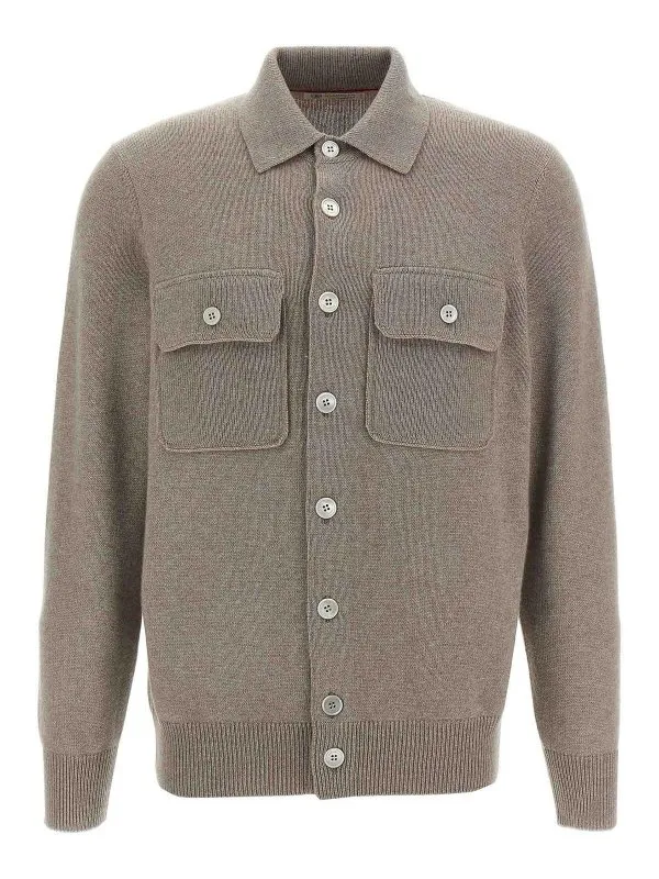 Brunello Cucinelli Cardigan - Beige - Beige | M22703806CBF75