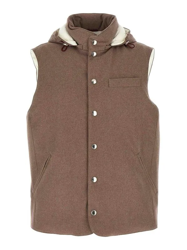 Brunello Cucinelli Gilet - Beige - Beige - Homme | MM4701775CSV18