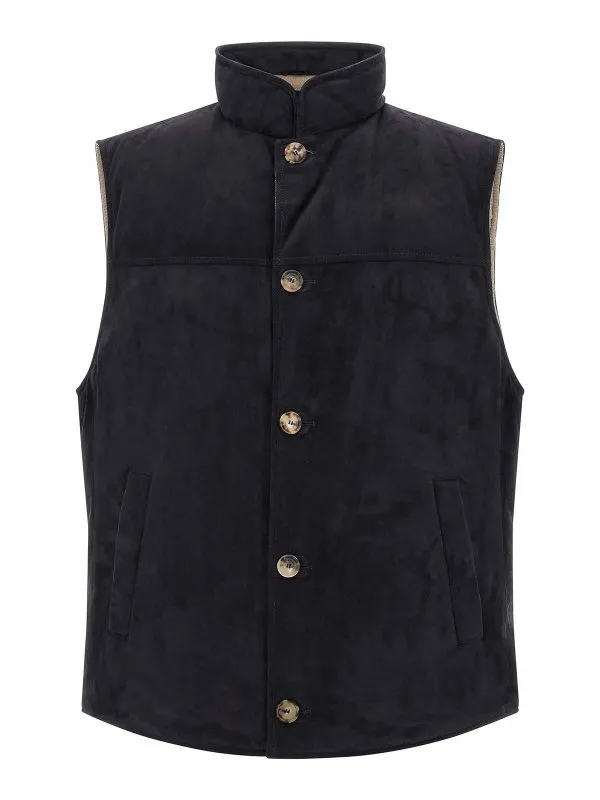 Brunello Cucinelli Gilet - Bleu - Bleu - Homme | MPCLF2013C4254