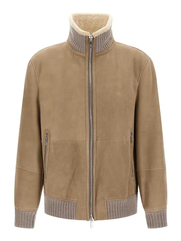 Brunello Cucinelli Bomber - Beige - Beige - Homme | MPMLS1737C4248