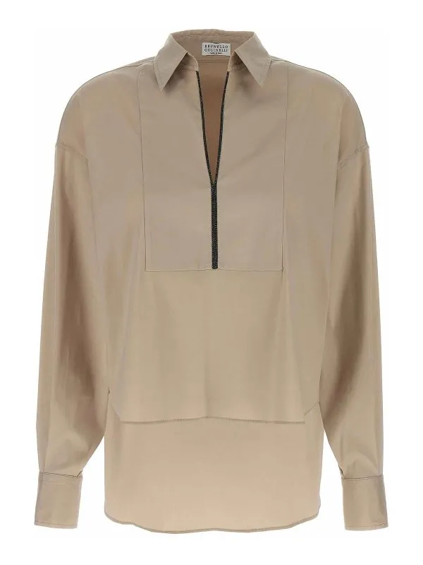 Brunello Cucinelli Chemise - Beige - Beige | M0091EA105C7498