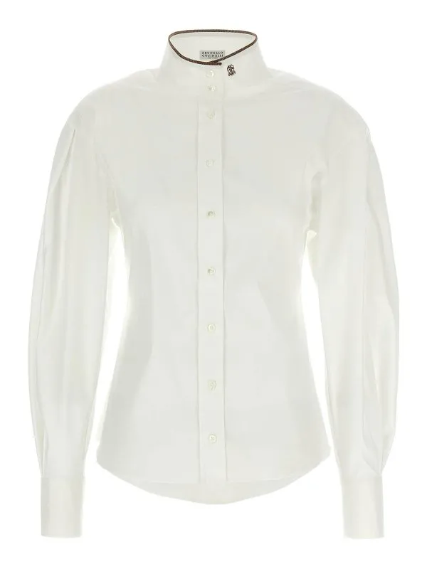 Brunello Cucinelli Chemise - Blanc - Blanc - Femme | M0091NL936C159