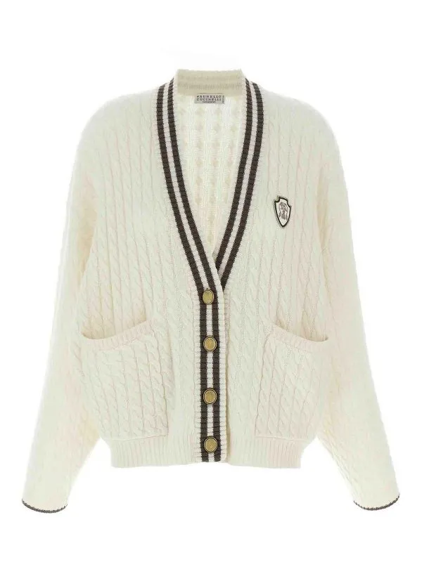 Brunello Cucinelli Cardigan - Blanc - Blanc | M12731516CXJ82