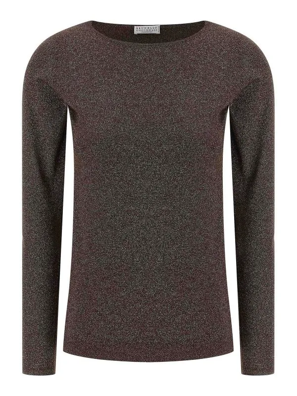 Brunello Cucinelli Pull Col Rond - Marron - Femme | M41800008PC4211