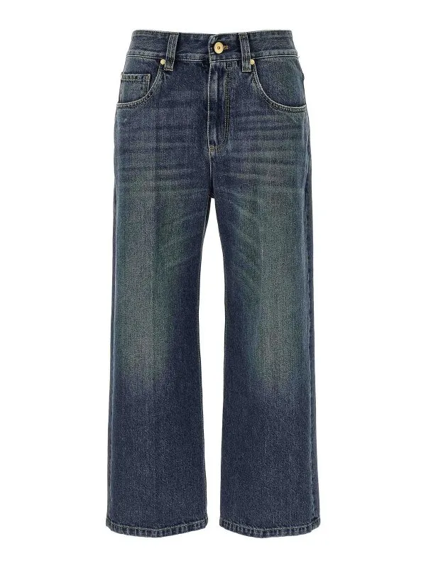 Brunello Cucinelli Jean Bootcut - Bleu - Bleu | MA095P4008C9039