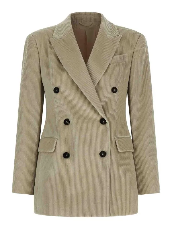 Brunello Cucinelli Blazer - Beige - Beige - Femme | MA1807540C2430