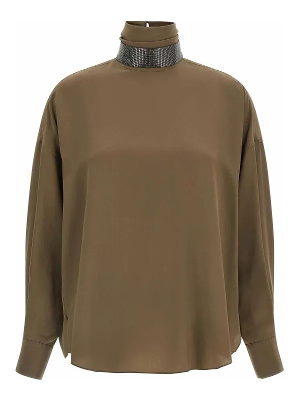 Brunello Cucinelli Blouse - Marron - Marron | MB993EK724C3981
