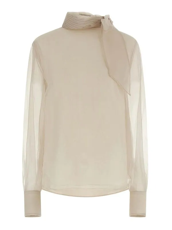 Brunello Cucinelli Blouse - Blanc - Blanc - Femme | MF940ED814C8553