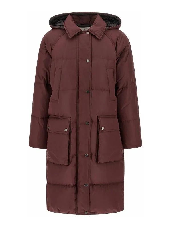 Brunello Cucinelli Blouson Rembourré - Rouge Brun | MG5019946CFS36