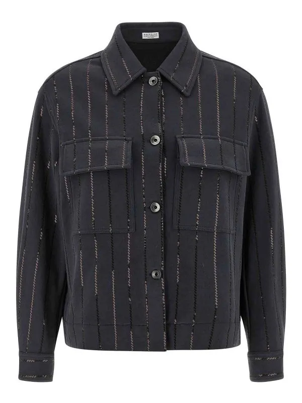 Brunello Cucinelli Sweat-Shirts - Bleu - Bleu | MN05NSO806C7186